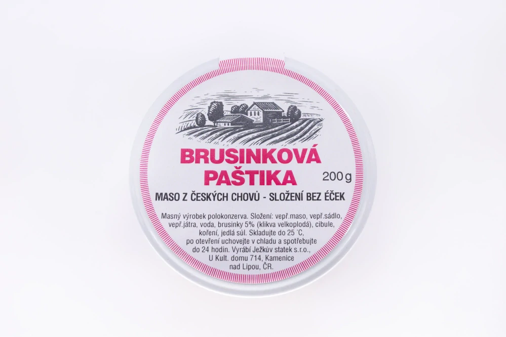 Brusinková paštika 200g