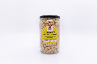 Lískové ořechy loupané 400g ve sklenici